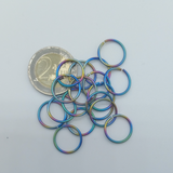 Rainbow ID: 12,9mm 7/16" AR-10.75 wire:1,2mm 18SWG TI