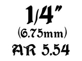 ID: 6,75mm 1/4" AR-5,54 wire:1,2mm 18SWG AA
