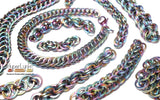 Square Wire Rainbow ID: 5,1mm 3/16" wire:1,2mm 18SWG TI