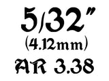 ID: 4,12mm 5/32" AR-3,38 wire:1,2mm 18SWG AA