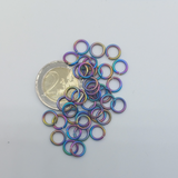 Rainbow ID: 5,82mm 7/32" AR-4.85 wire:1,2mm 18SWG TI