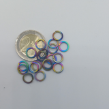 Square Wire Rainbow ID: 6,4mm 15/64" wire:1,2mm 18SWG TI