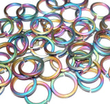 Square Wire Rainbow ID: 7,4mm 17/64" wire:1,2mm 18SWG TI
