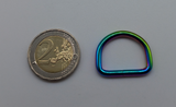 D-Shape, neo-chrome plated steel welded rings