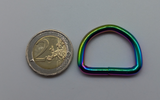 D-Shape, neo-chrome plated steel welded rings