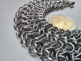 elf-sheet-weave bright aluminium bracelet / Aluminium Armkettchen