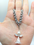 JPL3 bright aluminium necklace / Aluminium Halskette
