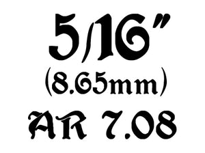 ID: 8,65mm 5/16" AR-7,08 wire:1,2mm 18SWG AA