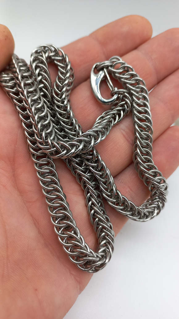 Half Persian stainless steel nacklace / Edelstahl halskette