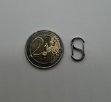 304 Stainless Steel Push Gate Snap Key Clasps