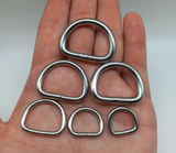 D-Shape 304 stainless steel welded rings
