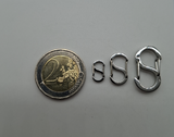 304 Stainless Steel Push Gate Snap Key Clasps