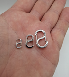 304 Stainless Steel Push Gate Snap Key Clasps