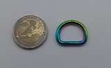 D-Shape, neo-chrome plated steel welded rings