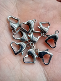 316 Stainless Steel Lobster Clasps, Heart