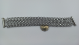 elf-sheet-weave bright aluminium bracelet / Aluminium Armkettchen